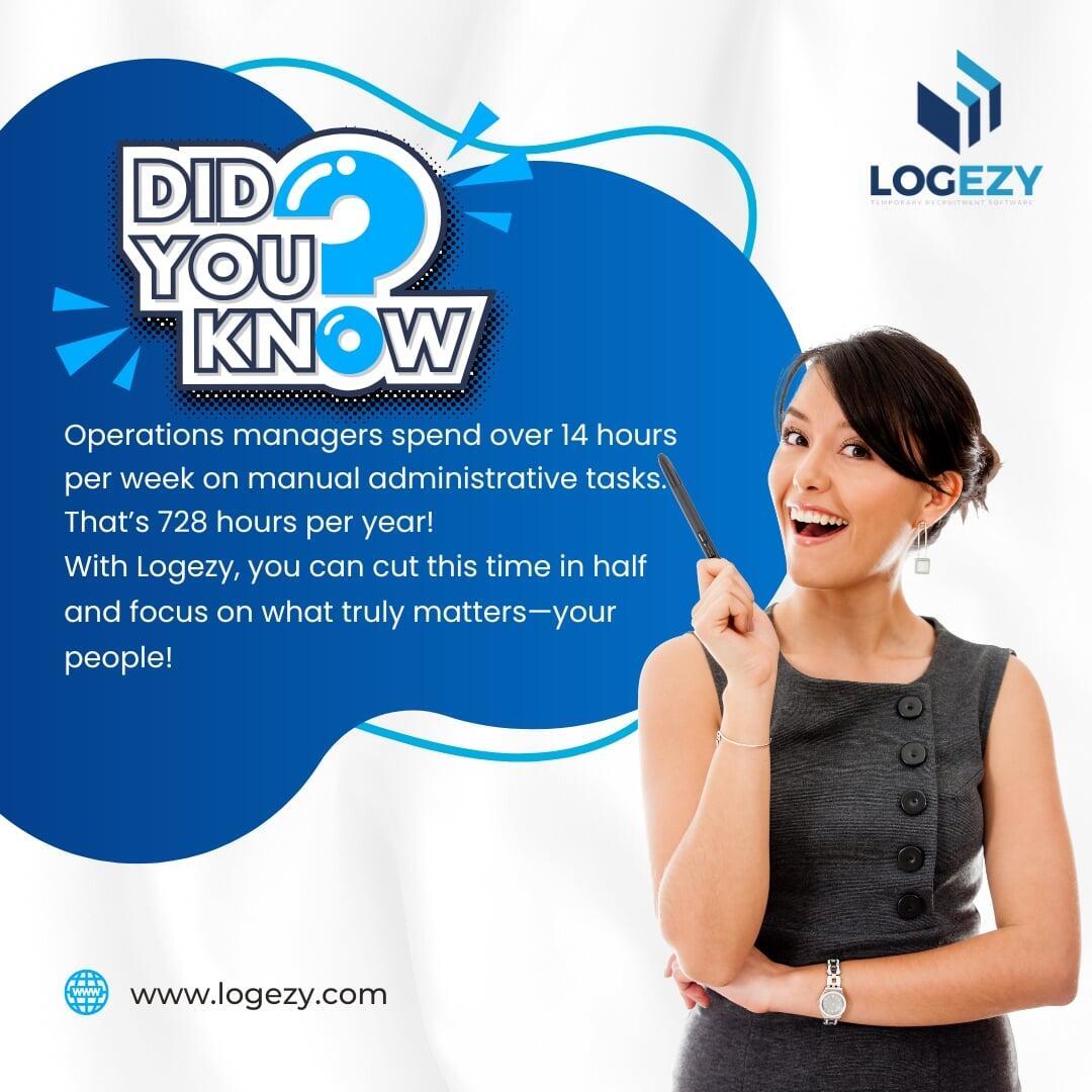 Revolutionize Your Staffing Operations: Cut Administrative Time in Half with Logezy
