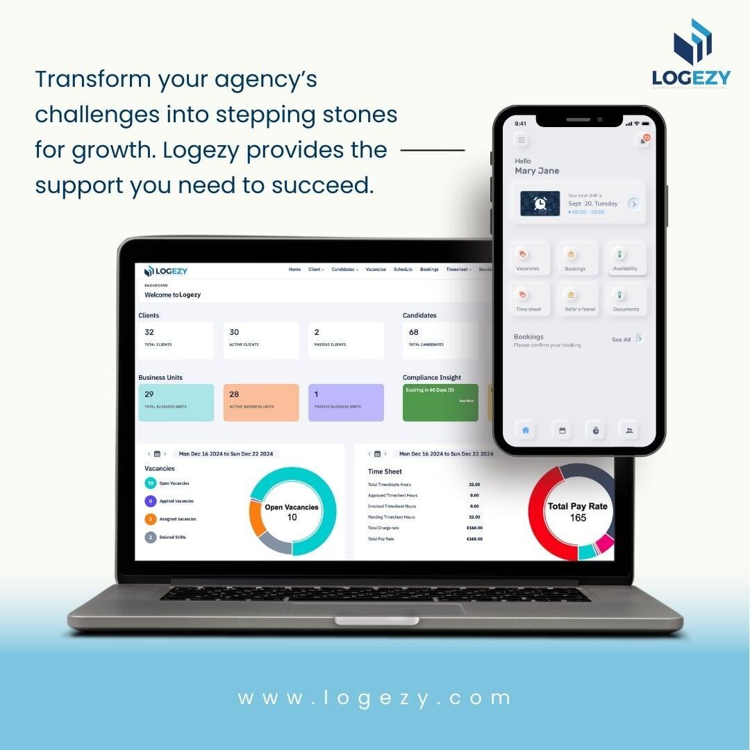 Turning Challenges into Opportunities: How Logezy Helps Your Staffing Agency Grow